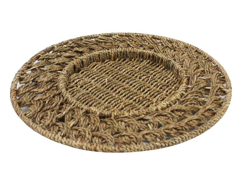 Vietnam seagrass charger plate